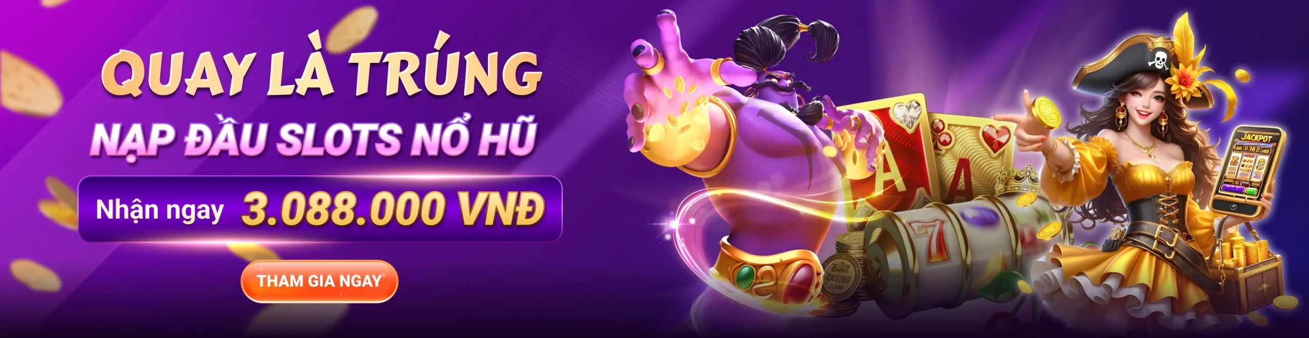 Slots Nổ Hũ - Quay Là Trúng